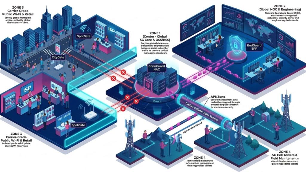 zero trust telecommunications security architecture diagram for carrier networks