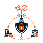 cellular security icon showing scada systems and iot devices protected with zero trust network